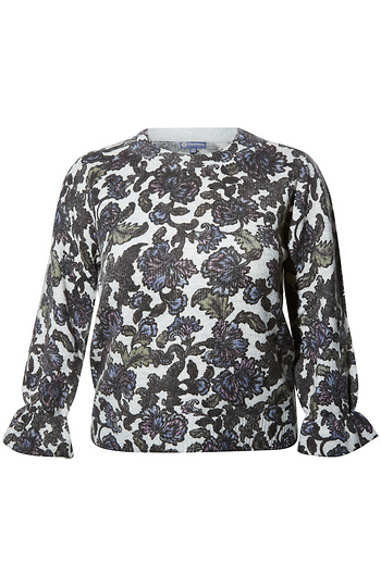 Democracy Floral Print Sweater Slide 1