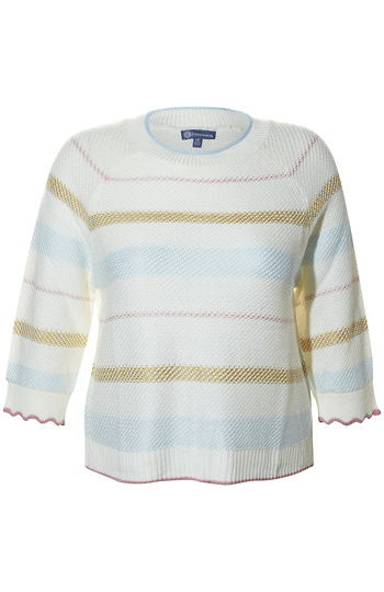 Democracy Striped Sweater Slide 1