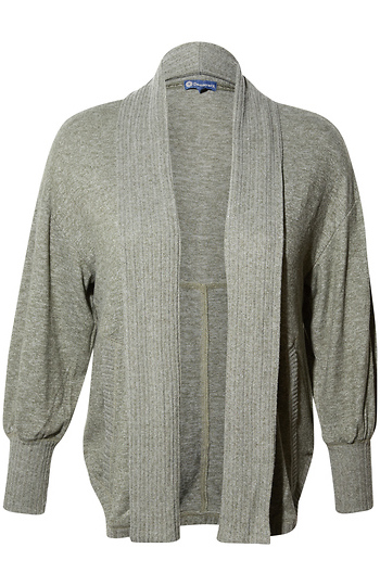 Democracy Rib Contrast Cardigan Slide 1