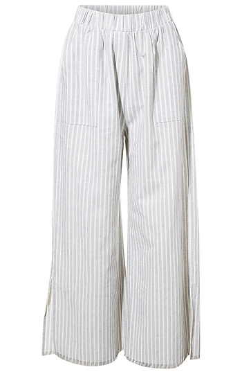 Linen Stripe Pants Slide 1