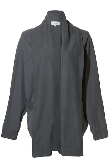 Open Front Draped Cardigan Slide 1