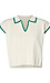 Contrast Tipped Polo Top Thumb 1