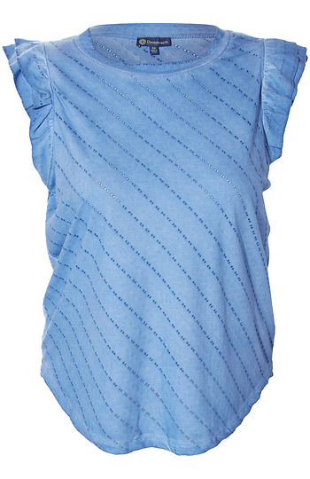 Democracy Ruffle Sleeve Top Slide 1