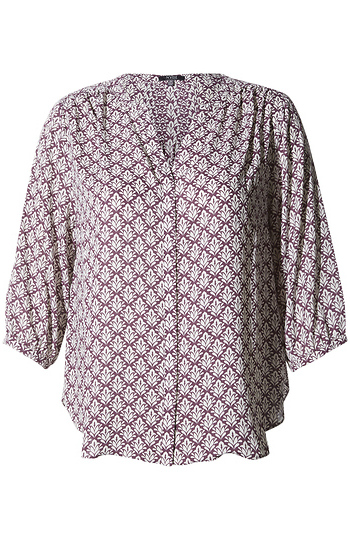 NYDJ Long Sleeve Pintuck Blouse Slide 1