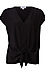 Front Knot Short Sleeve Top Thumb 1