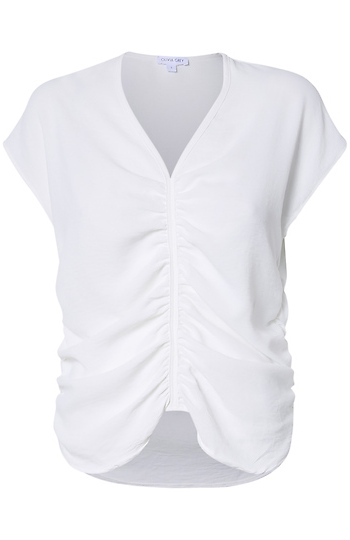 Ruched Front Top Slide 1