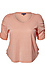 Democracy V Neck with Ruched Sleeve Thumb 1