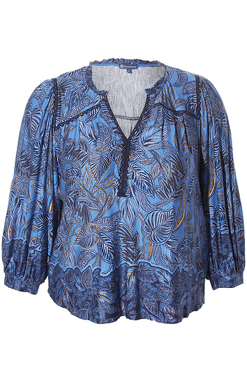 Democracy Tropical Print Blouse Slide 1