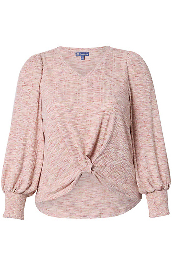 Democracy Long Smocked Blouson Sleeve Slide 1