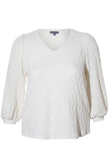 Democracy Textured Blouson Top Slide 1