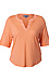Democracy Split Neck Knit Top Thumb 1