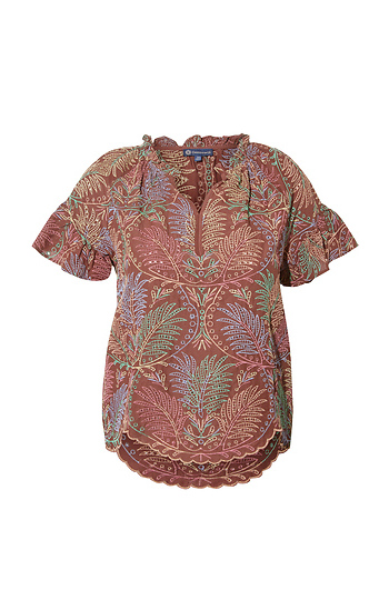 Democracy Embroidered Eyelet Top Slide 1