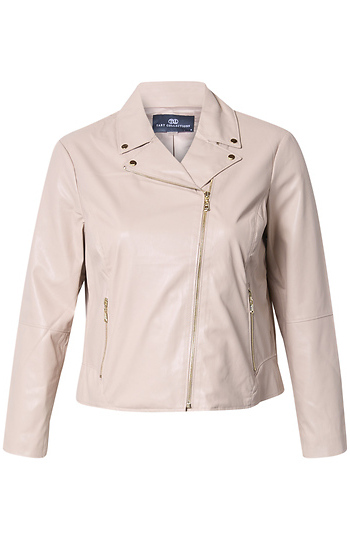 Leather Moto Jacket Slide 1