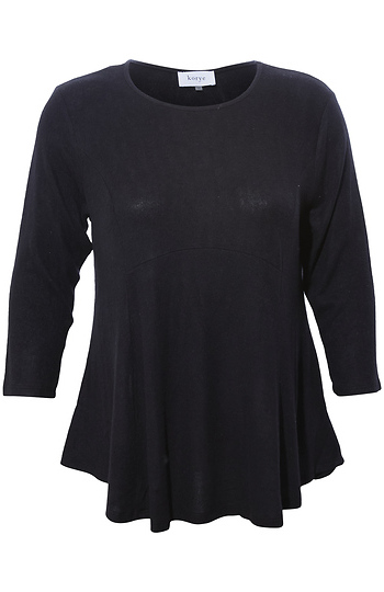 Round Neck Babydoll Top Slide 1