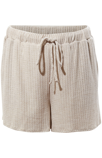 Textured Tie Shorts Slide 1