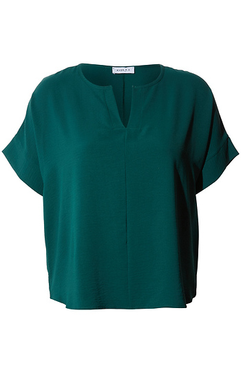Split V Neck Top Slide 1