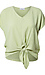 V Neck Tie Front Top Thumb 1