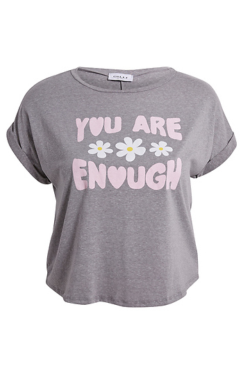 You Are Enough Verbiage Graphic Tee Slide 1
