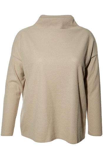 Long Sleeve Mock Neck Top Slide 1
