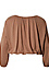 Long Sleeve Bubble Hem Top Thumb 2