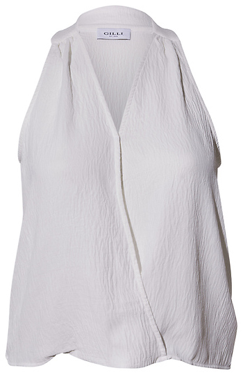 Sleeveless Surplice Top Slide 1