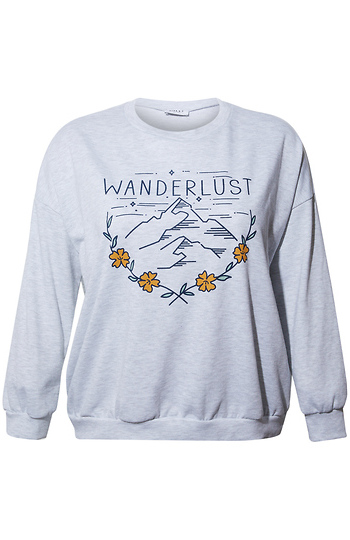 Wanderlust Graphic Print Top Slide 1