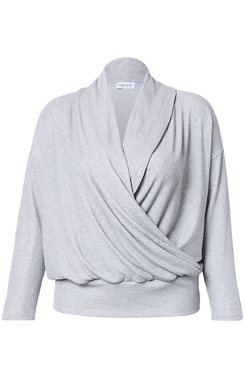 Surplice Long Sleeve Top Slide 1