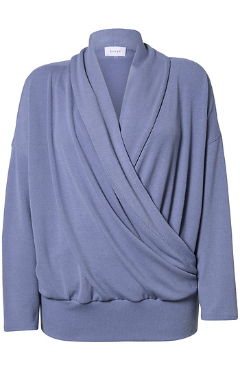 Surplice Long Sleeve Top Slide 1