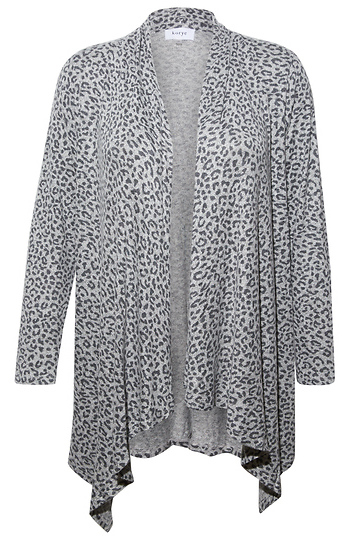 Printed Waterfall Cardigan Slide 1