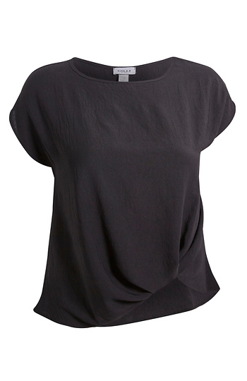 Side Knot Short Sleeve Top Slide 1