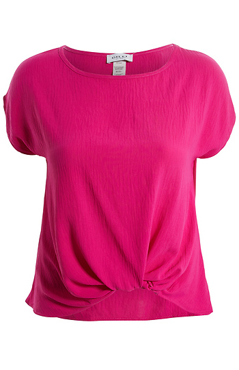 Side Knot Short Sleeve Top Slide 1