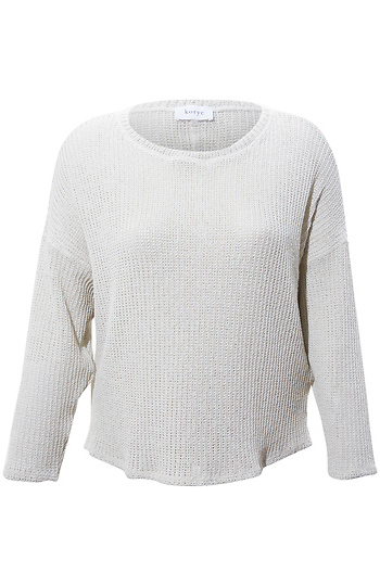 Open Weave Knit Top Slide 1
