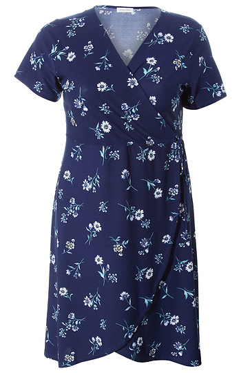 Faux Wrap Dress Slide 1