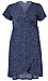 Polka Dot V-Neck Wrap Dress Thumb 1