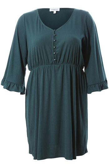 Button Down Mini Dress Slide 1