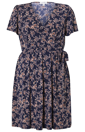 Floral Wrap Dress Slide 1