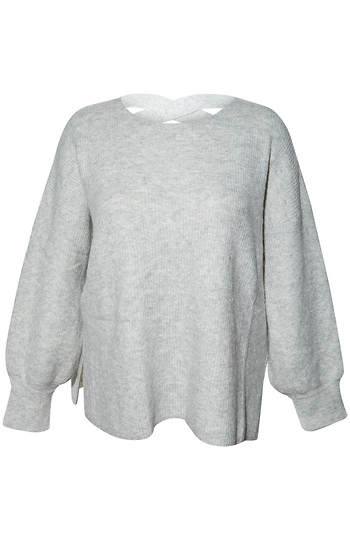 Round Neck Pullover Sweater Slide 1