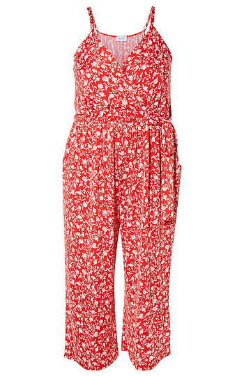 Surplice Tie Waist Jumpsuit Slide 1