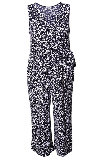 Surplice Side Tie Cropped Jumpsuit Slide 1