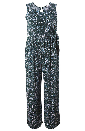 Sleeveless Floral Jumpsuit Slide 1