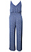 Sleeveless Printed Tie Front Jumpsuit Thumb 2