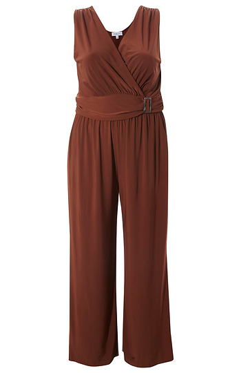 Belted Sleeveless Jumpsuit Slide 1