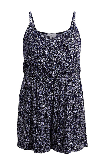 Floral Print Romper Slide 1