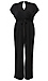 Short Sleeve Tie Front Jumpsuit Thumb 1
