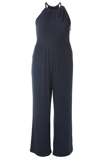 Halter Tie Neck Jumpsuit Slide 1