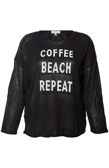 Coffee Beach Repeat Sweater Slide 1