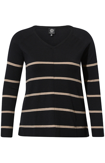 V Neck Exposed Seam Top Slide 1