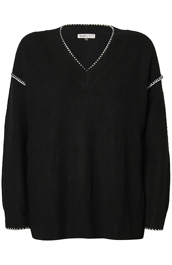 V-Neck Long Sleeve Slide 1