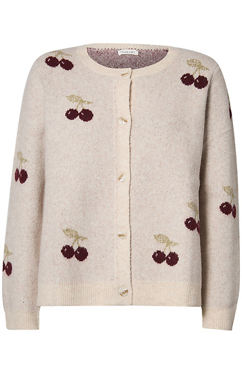 Printed Cherries Cardigan Slide 1