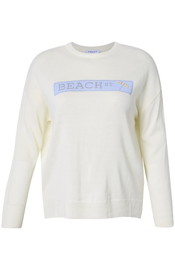 Beach St Verbiage Sweater Slide 1